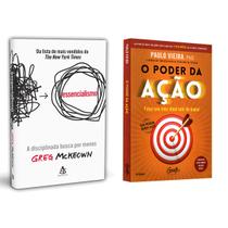 Essencialismo - Greg Mckeown + O poder da ação - Faça sua vida ideal sair do papel - Paulo Vieira - Livro Essencialismo - Greg Mckeown + O poder da ação - Faça sua vida ideal sair do papel - Paulo Vieira - Livro