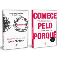 Essencialismo - Inclui o Desafio 21 Dias - Greg Mckeown + Comece pelo porquê - Simon Sinek - Livro