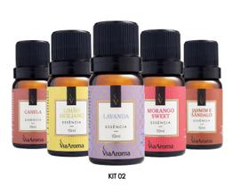 Essencias Para Difusor Aromatizador Kit Com 5