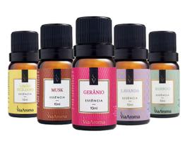 Essencias Para Difusor Aromatizador Kit Com 5