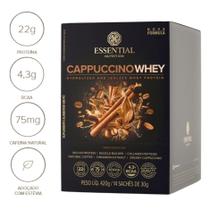 Essential nutrition whey protein - sabor cappuccino - (caixa 14 saches)