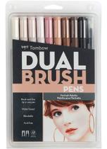 Est Caneta Dual Brush Portrait C/10 Cores Tombow