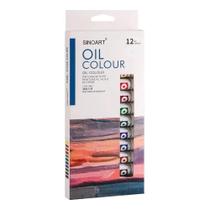 Est Tinta Oleo 12ml C/12 Cores Sinoart