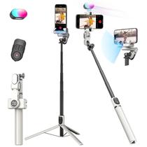 Estabilizador de Cardan AOCHUAN M2PRO para Smartphone - com Luz de Preenchimento RGB