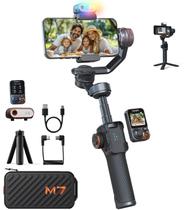 Estabilizador de cardan hohem iSteady M7 para iPhone com rastreador AI Estabilizador de cardan hohem iSteady M7 para iPhone com rastreador AI