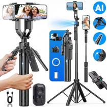 Estabilizador de Celular Tripé Gimbal 360º Controle Remoto