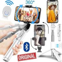 Estabilizador De Imagem Soleste Tripé de Mesa Gravação Vídeo Foto Selfie Vlog Suporte Para Celular Universal Cor Branco