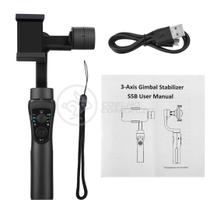 Estabilizador de Mão Eletrônico Portátil Gimbal S5B 3 Eixos Bluetooth USB Câmera Celular Smartphone