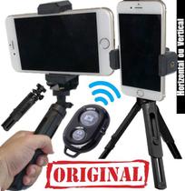 Estabilizador de Mão Mini Tripé Steadicam Suporte Celular Câmera + Controle Bluetooth Foto Gravação de Vídeo Selfie Vlog - ESTABCONTROLE