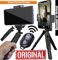 Estabilizador de Mão Steadicam Gravações de Vídeo Celular Câmera Bluetooth Fotos Tripé de Mesa Selfie Suporte Smartphone - Leffa Shop