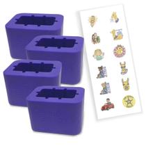 Estabilizador de receptáculo de cinto de segurança Buckle Booster, pacote com 4