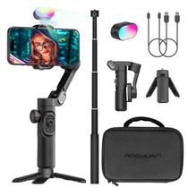 Estabilizador De Smartphone 3 Eixos Gimbal Portátil Com Haste De Extensão Para iPhone Android