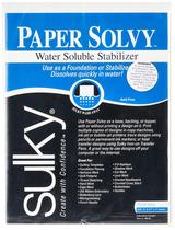 Estabilizador de tecido Sulky Paper Solvy Solúvel em Água 8,5x11