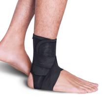 Estabilizador de Tornozelo em Neoprene Bilateral - Preto
