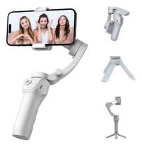 Estabilizador Gimbal 3 Eixos Para Celular Tripé Video Cor Branco