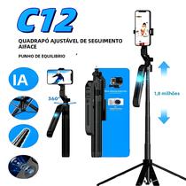 Estabilizador Gimbal Com Rotação De 360 graus, Bastão De Selfie Tripé Para iPhone, Android, Smartphone,