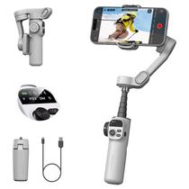 Estabilizador Gimbal De 3 Eixos Para Smartphone AOCHUAN X2 Com Poste De Extensão E Display LED Para