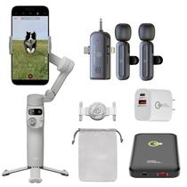 Estabilizador Gimbal DJI Osmo Mobile 7 com microfone e carregador Estabilizador Gimbal DJI Osmo Mobile 7 com microfone e carregador