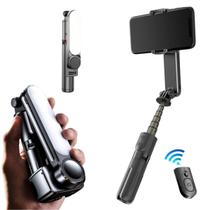 Estabilizador Gimbal Mini Tripé Com Luz Led + Controle - Star Capas E Acessórios