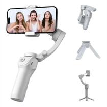 Estabilizador Gimbal Peining M01 3 Eixos para Celular Dobrável, Cinza, Bateria de Longa Duração 36