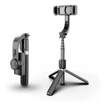 Estabilizador Gimbal Portátil de 3 Eixos para Celular com Tripé de Aderência e Bastão De Selfie 360º