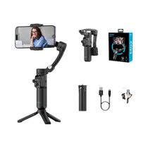 Estabilizador Gimbal Portátil Para Smartphone M02 3 Eixos Com Controle Remoto Sem Fio E Rastreamento