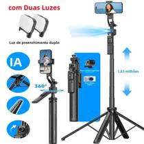 Estabilizador Gimbal Tripé 5 Em 1 Para Selfie 360 graus Controle Remoto Com Rastreamento IA E Rotação