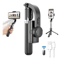 Estabilizador Para Celular 2 Em 1 Estabilizador E Tripé L08 Cor Preto Estabilizador Para Celular 2 Em 1 Estabilizador E Tripé L08 Cor Preto