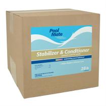 Estabilizador para piscina Pool Mate 12,7 kg de ácido cianúrico acondicionador Estabilizador para piscina Pool Mate 12,7 kg de ácido cianúrico acondicionador