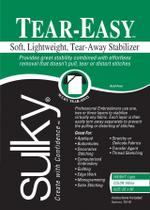 Estabilizador Sulky Tear Easy Tear-Away 20 cm x 1 m branco (751-01) Estabilizador Sulky Tear Easy Tear-Away 20 cm x 1 m branco (751-01)