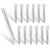 Estaca de ancoragem no valor de 13 unidades de espigões de jardim de aço galvanizado de 20 cm Estaca de ancoragem no valor de 13 unidades de espigões de jardim de aço galvanizado de 20 cm