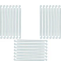 Estaca Para Barraca 30 Cm Aço Galvanizado 4,2 Mm Kit 36 Unid Estaca Para Barraca 30 Cm Aço Galvanizado 4,2 Mm Kit 36 Unid