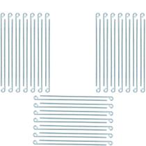 Estaca Para Barraca 30 Cm Aço Galvanizado 4,2 Mm Kit 36 Unid Estaca Para Barraca 30 Cm Aço Galvanizado 4,2 Mm Kit 36 Unid