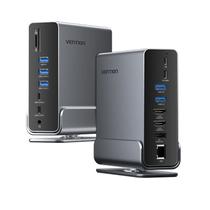Estação Ancoragem 15 Em 1 Usb C Hub Vertical Para Laptop Pc Estação Ancoragem 15 Em 1 Usb C Hub Vertical Para Laptop Pc
