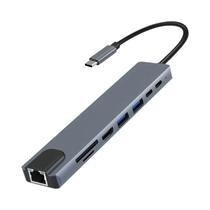 Estação De Acoplamento 4K USB C HDMI VGA RJ45 Adaptador USB 3.0 Hub Para MacBook Air M1 iPad pro