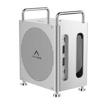 Estação de acoplamento ACASIS Mac mini M4 com gabinete SSD NVMe de compartimento duplo Estação de acoplamento ACASIS Mac mini M4 com gabinete SSD NVMe de compartimento duplo