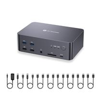 Estação de acoplamento KVM AV Access iDock D23 8K para 3 monitores