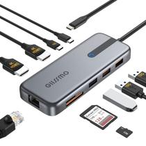 Estação de acoplamento para laptop GIISSMO 10 em 1 com monitor duplo Windows