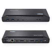 Estação de Acoplamento para Notebook WAVLINK Dual 4K 60Hz 100W USB-C