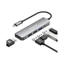 Estação De Acoplamento Usb C 3.0 Hub 5 Portas 4k30hz Adaptador Compatível Com Hdmi Para Macbook Air