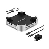 Estação De Acoplamento USB-C 40Gbps Com Suporte Para SSD M.2 NVMe Duplo De Até 16TB, Portas USB-A,