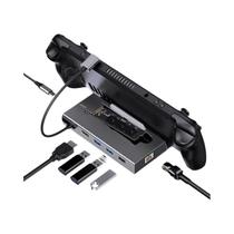Estação De Acoplamento USB C 7 Em 1 Para Steam Deck Nintendo Switch M.2 NVMe SATA HDMI 4K 1000M Estação De Acoplamento USB C 7 Em 1 Para Steam Deck Nintendo Switch M.2 NVMe SATA HDMI 4K 1000M