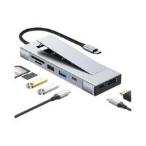 Estação De Acoplamento USB C 8 Em 1 Com Armazenamento De Disco M.2 SSD HUB Adaptador Tipo-C Para