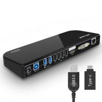 Estação de ancoragem: Computador portátil USB WAVLINK, monitores duplos, HDMI, VGA