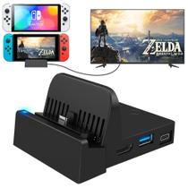 Estação de ancoragem de TV Ukor para Nintendo Switch com adaptador HDMI Estação de ancoragem de TV Ukor para Nintendo Switch com adaptador HDMI