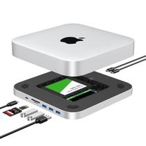 Estação de ancoragem GEWOKLIY Mac Mini com gabinete SSD duplo