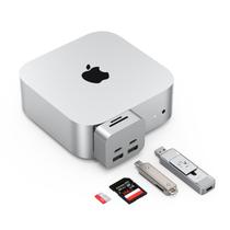 Estação de ancoragem GIISSMO Mac mini M4 com hub 6 em 1 e leitor de cartão