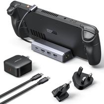 Estação de ancoragem JSAUX compatível com Steam Deck com carregador de 65 W
