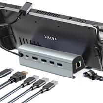 Estação de ancoragem NUXOA Steam Deck Dock, liga de alumínio 6 em 1