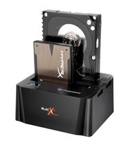 Estação de ancoragem para compartimento de disco rígido externo Thermaltake BlackX Duet 2,5” /3,5” SATA I/II/III USB 3.0 Estação de ancoragem para compartimento de disco rígido externo Thermaltake BlackX Duet 2,5” /3,5” SATA I/II/III USB 3.0